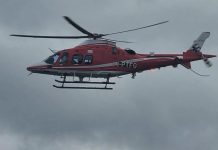 Вдигнаха медицински хеликоптер за дете с усложнения от грип хеликоптер